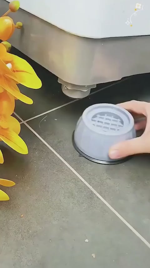 Anti Vibration Pad-Anti-vibration Pads For Washing Machine - 4 Pcs Shock Proof Feet For Washer  Dryer, Great For Home, Laundry Room, Kitchen, Washer, Dryer, Table, Chair, Sofa, Bed (4 Units)